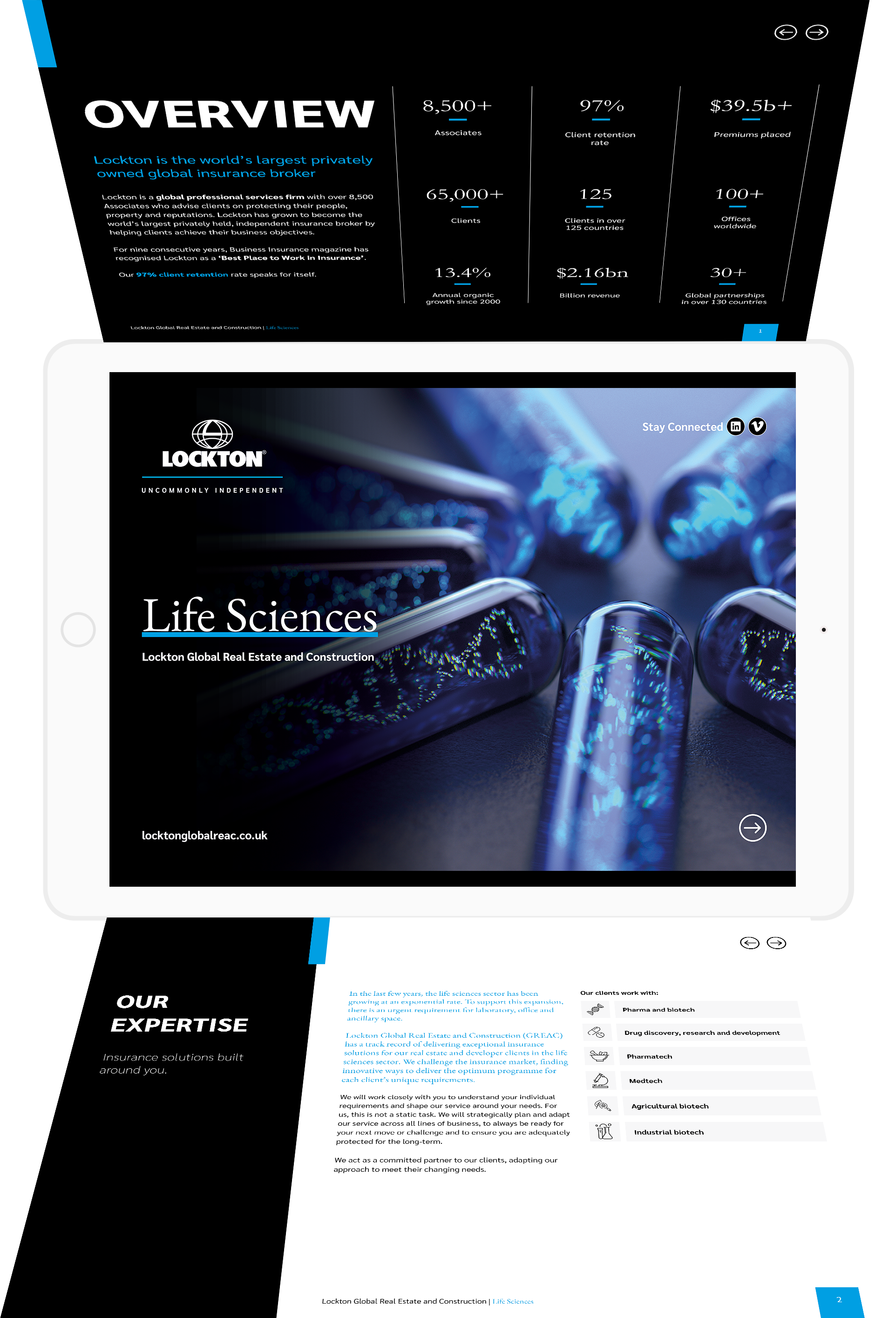 Life Sciences Brochure Mockup iPad
